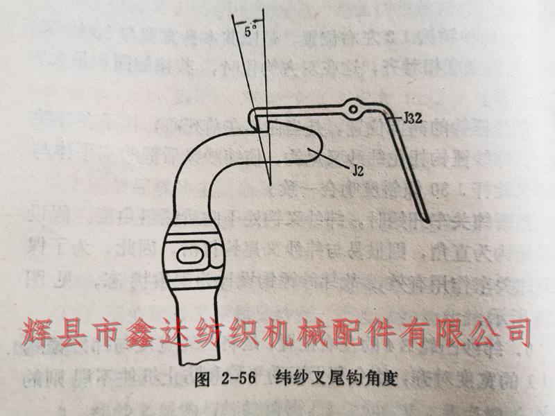 2-56 weft fork tail hook angle